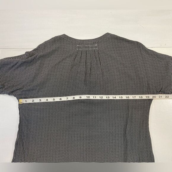 Joie Tunic Top Women’s M Black White Star Print Bell Sleeve Casual Chic Preppy - Picture 10 of 12
